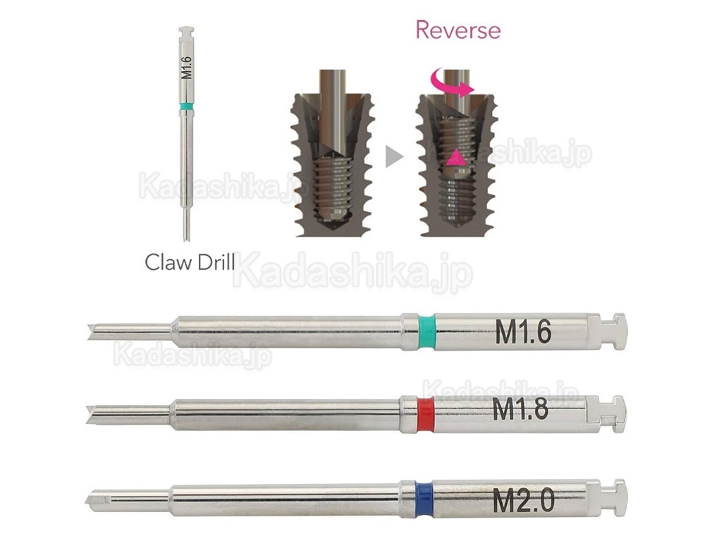 歯科インプラントスクリューリムーバーキット(互換 Neobiotech SR 修復ツール)